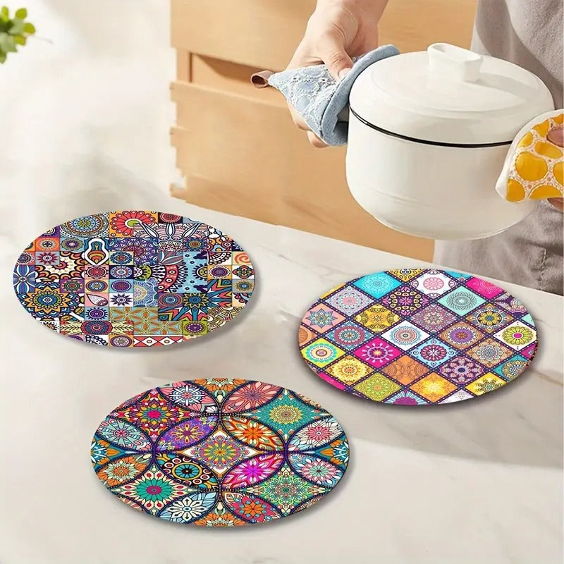 Mandala Wooden Placemats