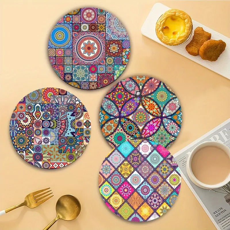 Mandala Wooden Placemats